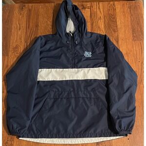 Sport-Tek Vintage UNC Tar Heels Windbreaker Jacket Mens XL Blue White